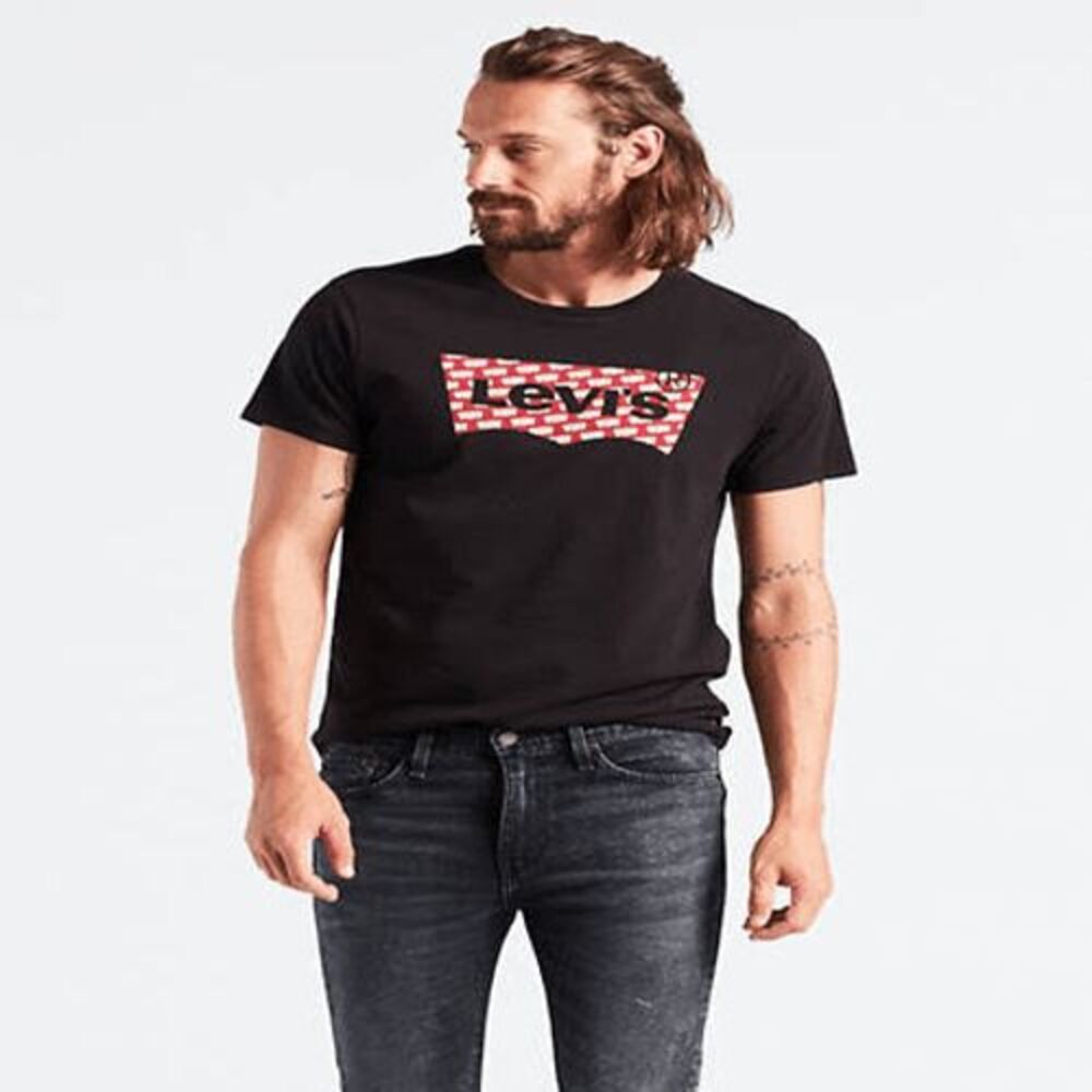 Black LEVI'S Logo Classic Short Sleeve Top